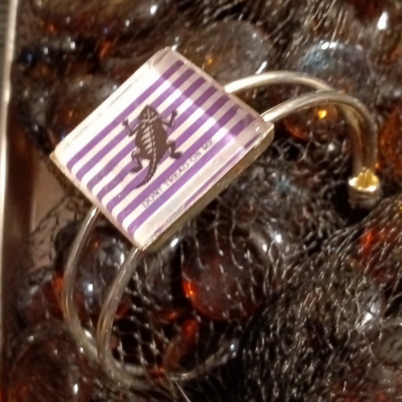 TCU Horned Frog silver bangle bracelet "Don't tread on me" custom made pe… - Picture 8 of 8